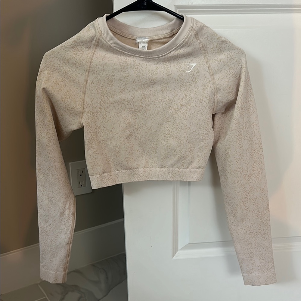 Gymshark Women's Cream Cropped Top